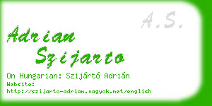 adrian szijarto business card